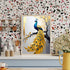 Modern peacock wall art canvas painting with artistic bird design for home decor