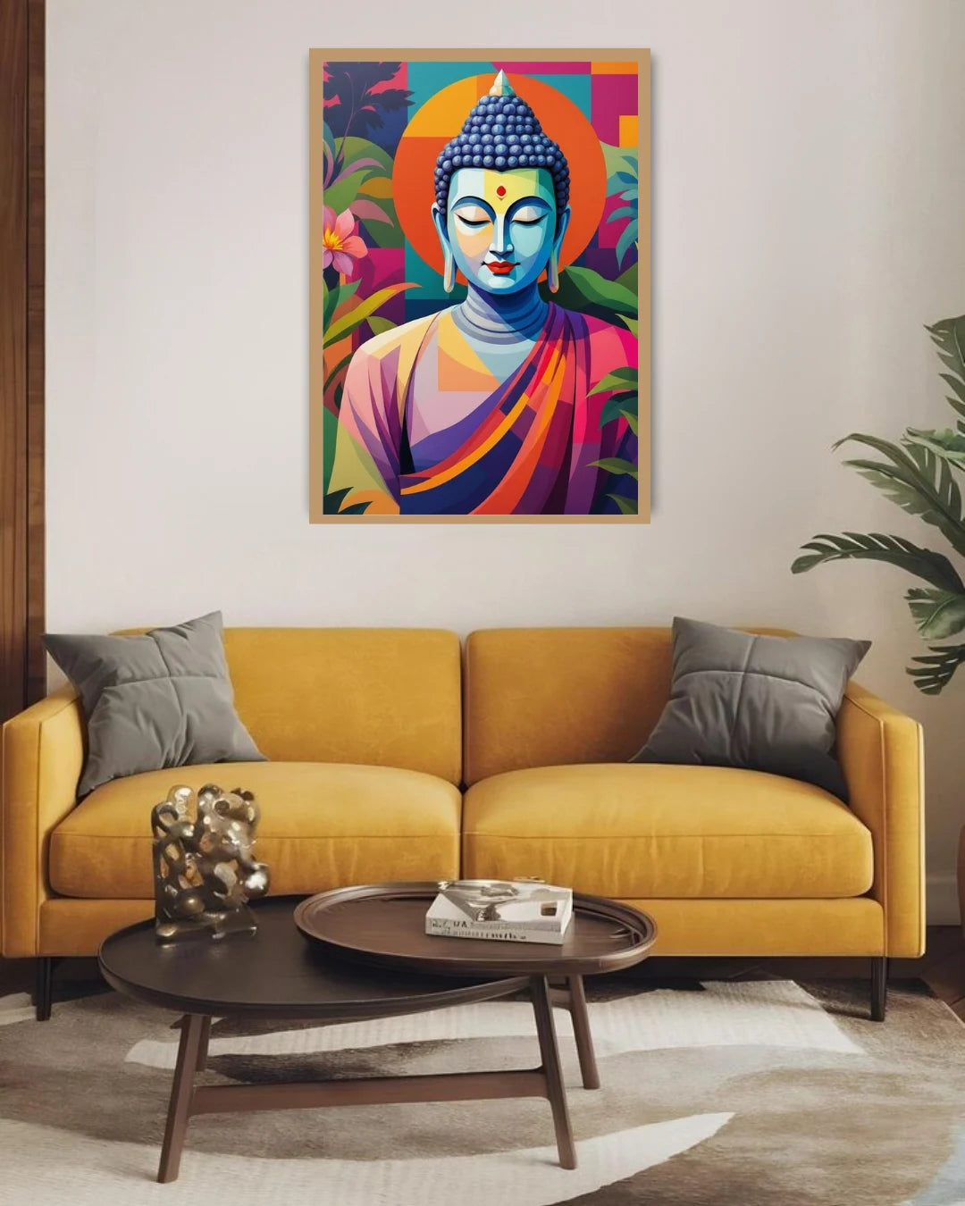 Modern Meditative Portrait - Wall Art Canvas