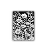 botanical wall art canvas black and white floral painting