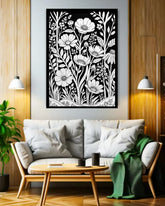 modern botanical wall art canvas elegant design
