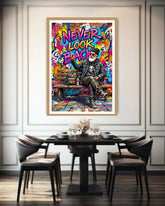 motivational graffiti wall art canvas urban design