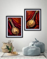 Music themed wall art for living room and bedroom