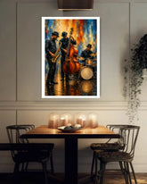 musician band wall art canvas painting