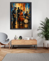 contemporary music-themed wall art for home decor