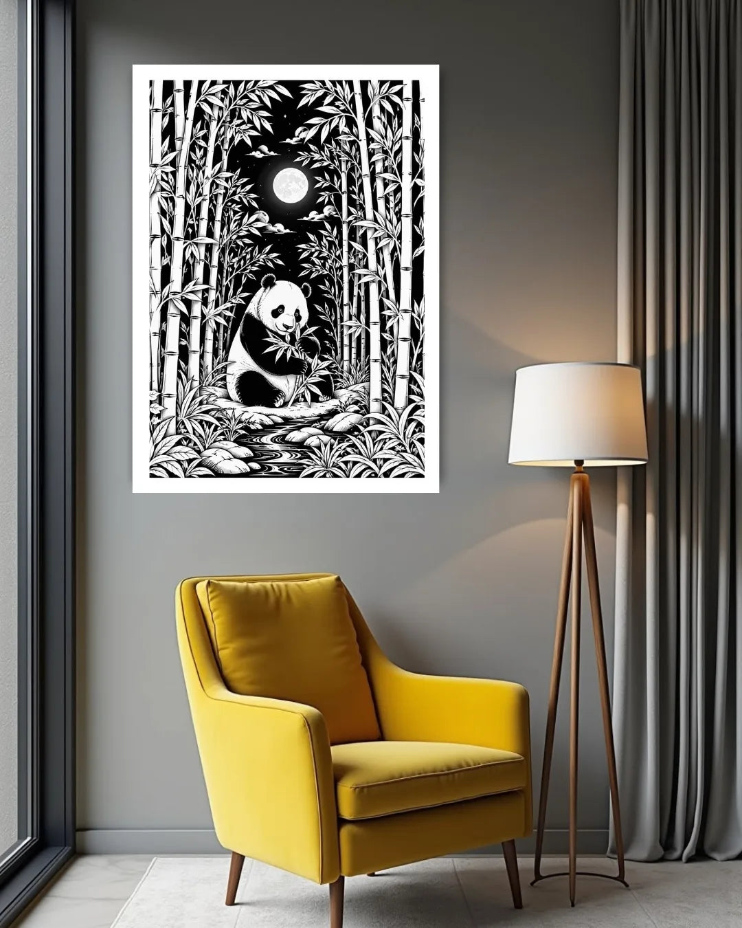 black and white skull wall art modern decor