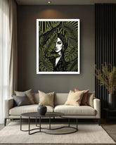 nature-inspired portrait wall art elegant design