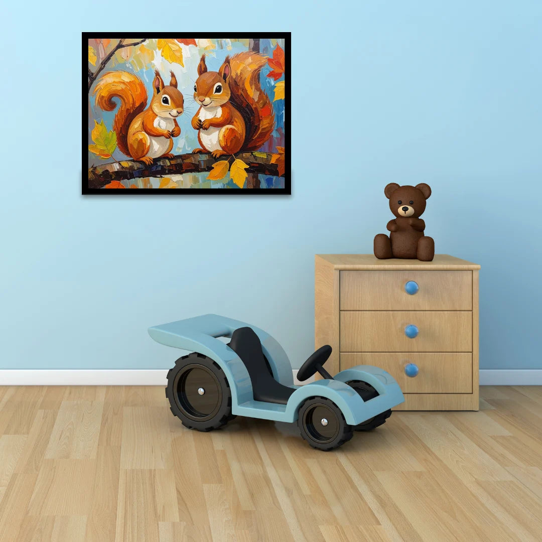 Autumn Companions: Squirrel Friends