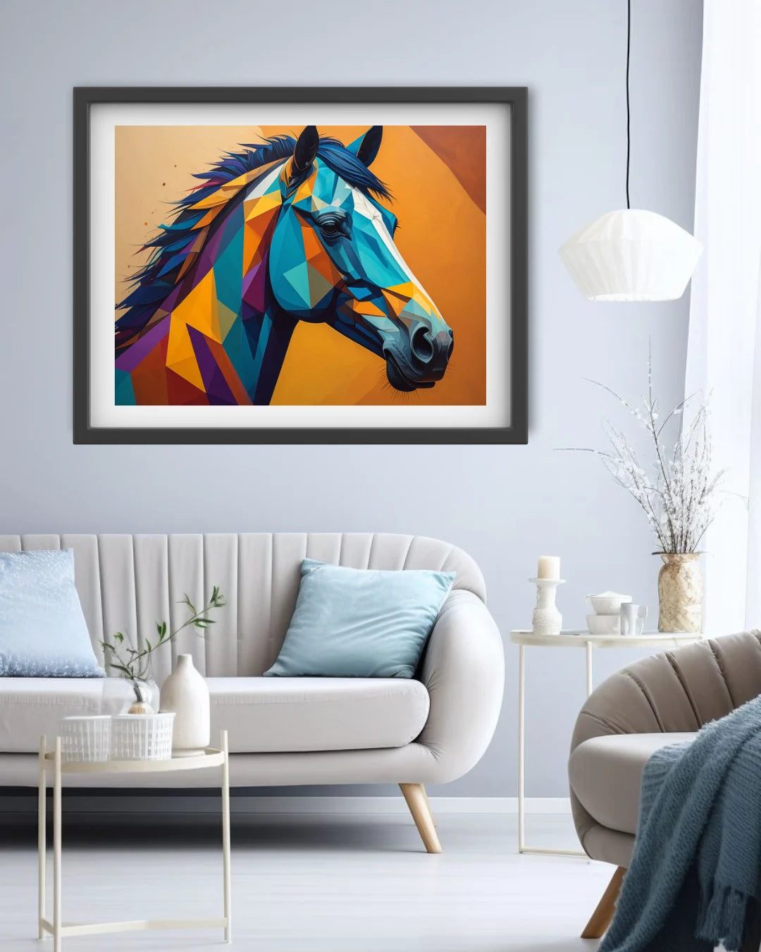 Geometric Horse Muse – Wall Art Canvas