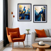 set of 2 canvas paintings for living room