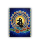 Premium spiritual mandala canvas print with vibrant colors
