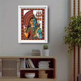 Shiva Shakti canvas wall decor for home and pooja room