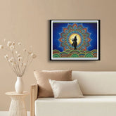 Spiritual mandala art wall painting for living room home decor
