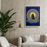 Spiritual mandala silhouette canvas wall art for meditation and home decor
