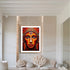 Spiritual mandala face wall art painting for meditation and home decor
