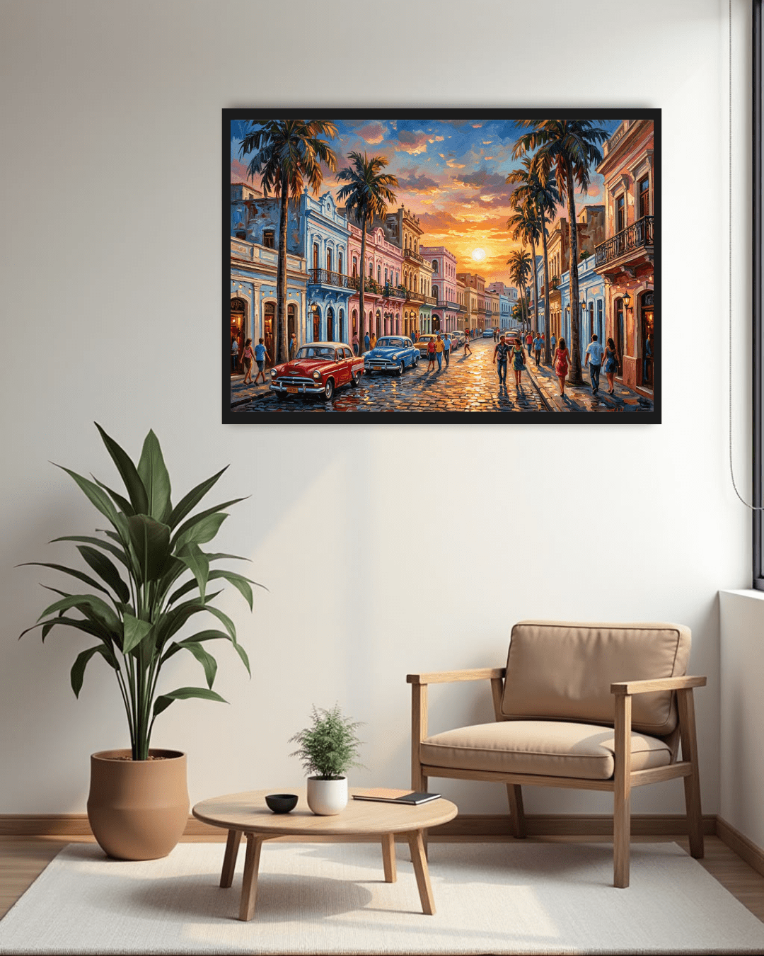 urban landscape canvas art in home interior decor