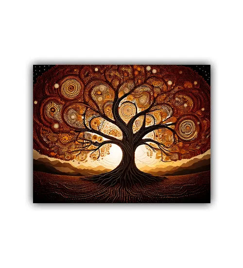 Tree of life spiritual artwork symbolizing growth peace and positivity
