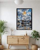 aircraft painting wall art modern interior design