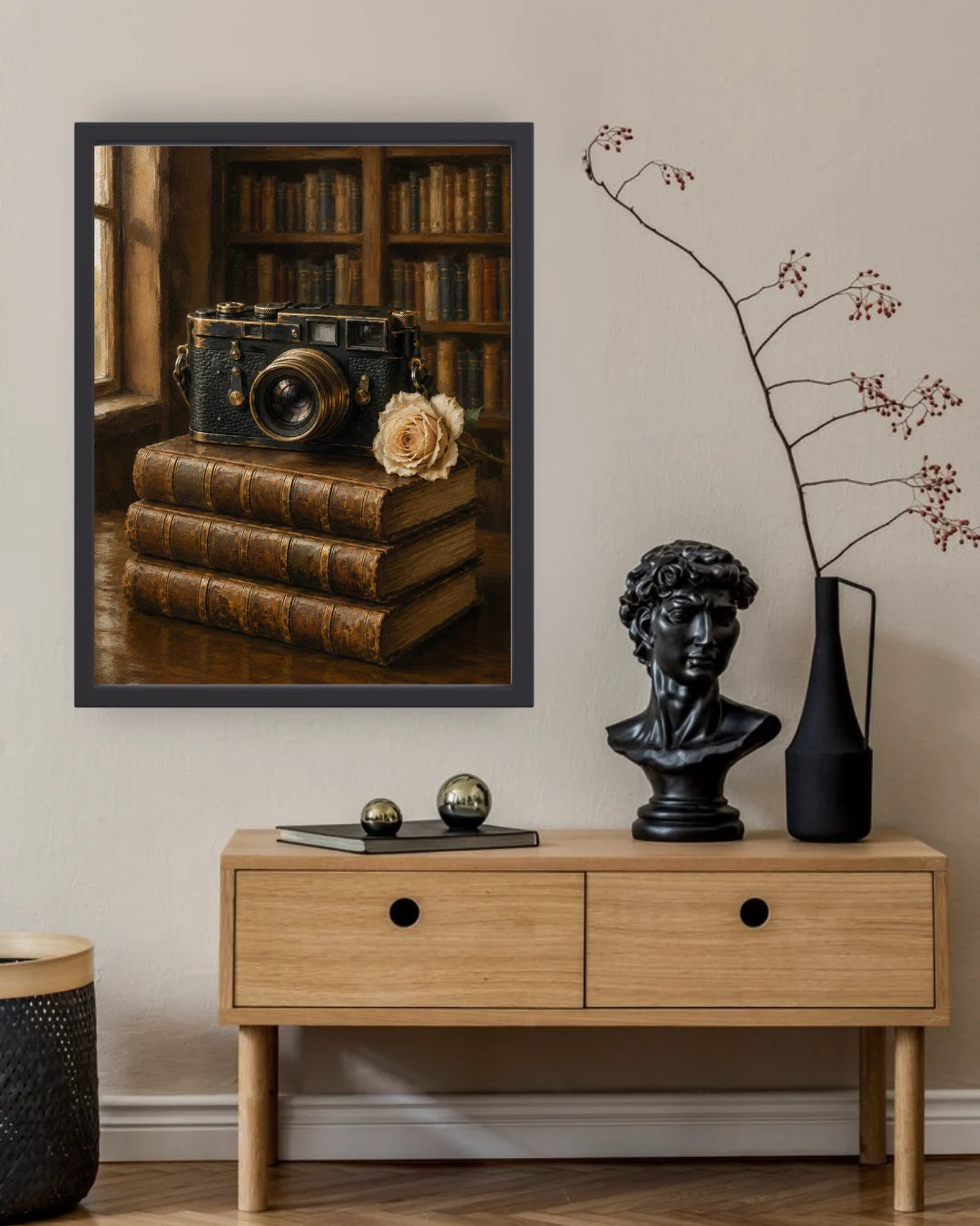 retro photography wall art canvas for home decor