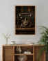 vintage rotary telephone wall art canvas in modern home decor