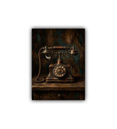 antique telephone wall art canvas retro painting
