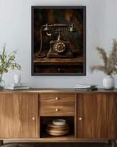 retro communication artwork canvas for home interior