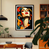 Colorful abstract art of a woman&